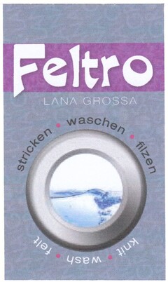 Feltro LANA GROSSA stricken waschen filzen knit wash felt