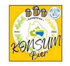 Konsum Bier - handgebraut - Anno 2022