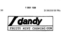 dandy FRUITY MINT CHEWING GUM