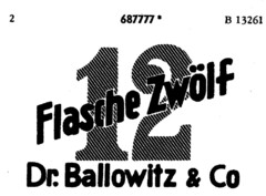 Flasche Zwölf 12 Dr. Ballowitz & Co.