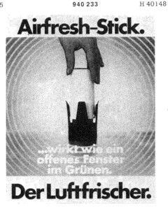 Airfresh-Stick. Der Lufterfrischer.