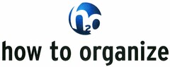 h2o how to organize