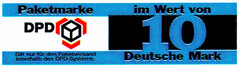 Paketmarke  Im Wert von DPD 10 Deutsche Mark