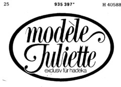modèle juliette