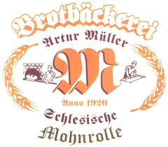 Brotbäckerei Arthur Müller Anno 1920 Schlesische Mohnrolle
