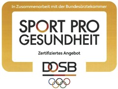 In Zusammenarbeit mit der Bundesärztekammer SPORT PRO GESUNDHEIT Zertifiziertes Angebot DOSB