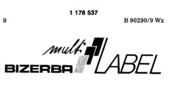 multi BIZERBA LABEL