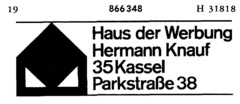 Haus der Werbung Hermann Knauf 35Kassel Parkstraße 38