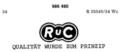 RuC QUALITÄT WURDE ZUM PRINZIP