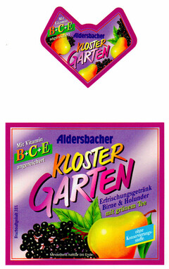 Aldersbacher KLOSTER GARTEN Erfrischungsgetränk Birne & Holunder mit grünem Tee