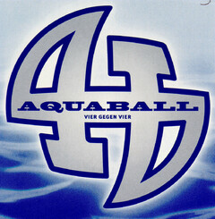Aqua ball vier gegen vier.