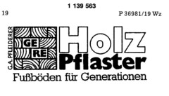 GE RE Holz Pflaster Fußböden für Generationen