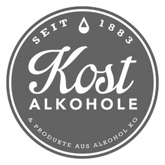 SEIT 1883 Kost ALKOHOLE & PRODUKTE AUS ALKOHOL KG