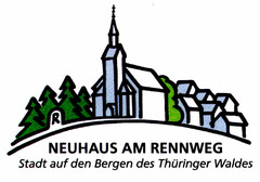 NEUHAUS AM RENNWEG Stadt auf den Bergen des Thüringer Waldes