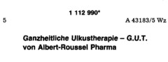 Ganzheitliche Ulkustherapie - G.U.T. von Albert-Roussel Pharma