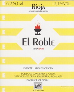 Rioja El Roble VINO TINTO