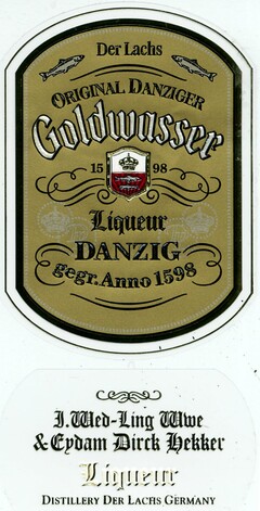 Der Lachs ORIGINAL DANZIGER Goldwasser