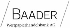 BAADER Wertpapierhandelsbank AG