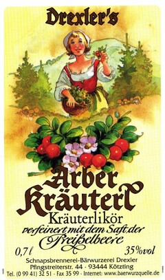 Drexler's Arber Kräuterl Kräuterlikör
