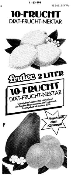 frulec 10-FRUCHT  DIÄT-FRUCHT-NEKTAR