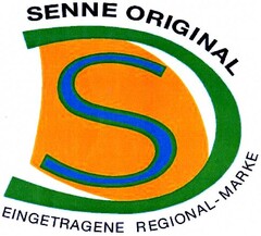 S SENNE ORIGINAL EINGETRAGENE REGIONAL-MARKE