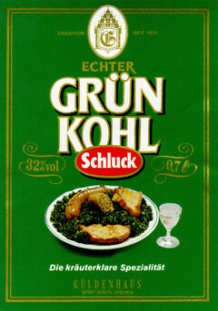 ECHTER GRÜN KOHL Schluck