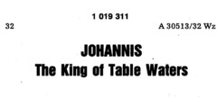 JOHANNIS The King of Table Waters