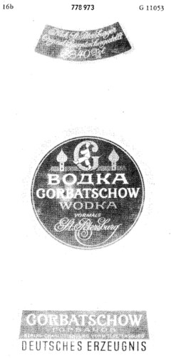 GORBATSCHOW WODKA