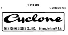 Cyclone THE CYCLONE SEEDER CO.,INC Urbana,Indiana U. S. A.