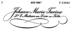 Johann Maria Farina Dr E. Meitzen am Dom zu Köln