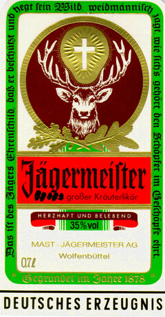 Jägermeister großer Kräuterlikör