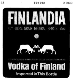 FINLANDIA Vodka of Finland