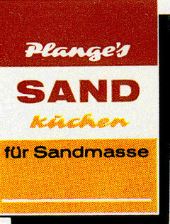 Plange`s SAND Kuchen für Sandmasse