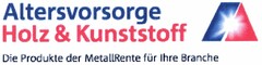 Altersvorsorge Holz & Kunststoff Die Produkte der MetallRente für Ihre Branche