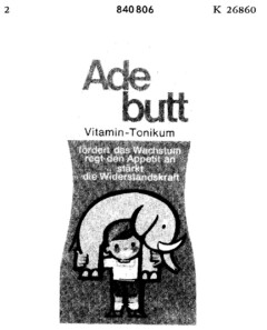 Ade butt Vitamin-Tonikum fördert das Wachstum regt den Appetit an stärkt die Widerstandskraft