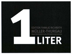 EDITION FAMILIE RICHRATH MÜLLER-THURGAU HALBTROCKENR QUALITÄTSWEIN AUS BADEN 1LITER