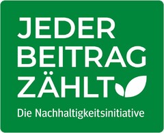 JEDER BEITRAG ZÄHLT Die Nachhaltigkeitsinitiative