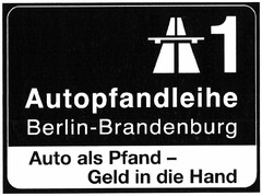 A1 Autopfandleihe Berlin-Brandenburg Auto als Pfand - Geld in die Hand