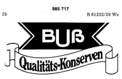 BUß Qualitäts-Konserven