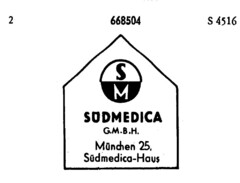 SM SÜDMEDICA G.M.B.H. München 25, Südmedica-Haus