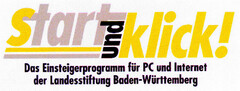 start und klick! Das Einsteigerprogramm für PC und Internet