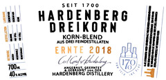 HARDENBERG DREIKORN SEIT 1700 KORN-BLEND ERNTE 2018