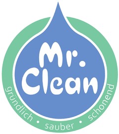 Mr. Clean gründlich · sauber · schonend