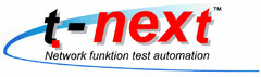 t.-next Network funktion test automation