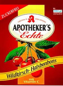 APOTHEKER'S Echte Wildkirsch-Halsbonbons