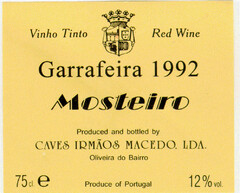 Garrafeira 1992 Mosteiro