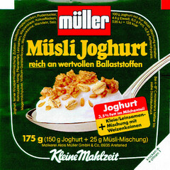 müller Müsli Joghurt reich an wertvollen Ballaststoffen Kleine Mahlzeit