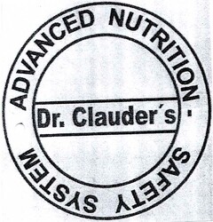 Dr. Clauder's ADVANCED NUTRITION SAFETY SYSTEM