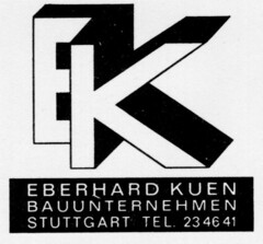 EK EBERHARD KUEN BAUUNTERNEHMEN STUTTGARD TEL. 234641