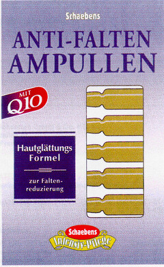 Schaebens ANTI-FALTEN AMPULLEN MIT Q10 HautglättungsFormel